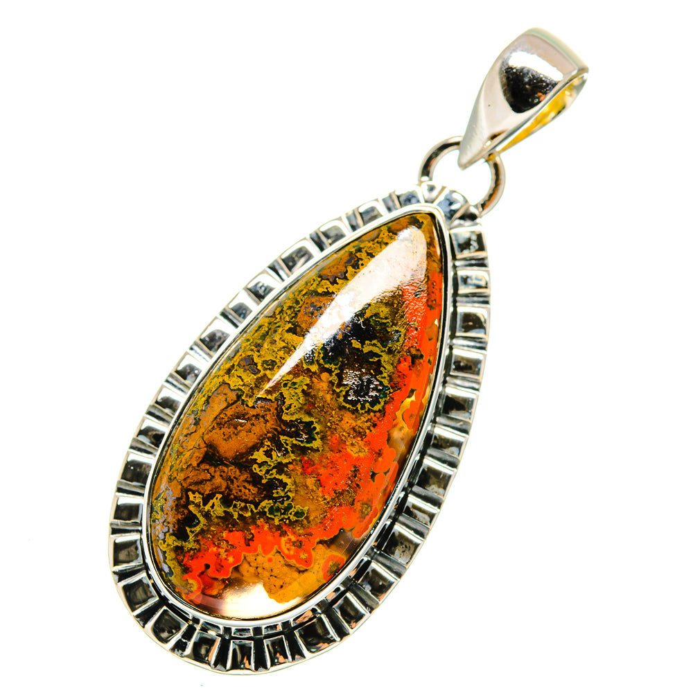 Moroccan Agate Pendants handcrafted by Anasilvercos - PD12337