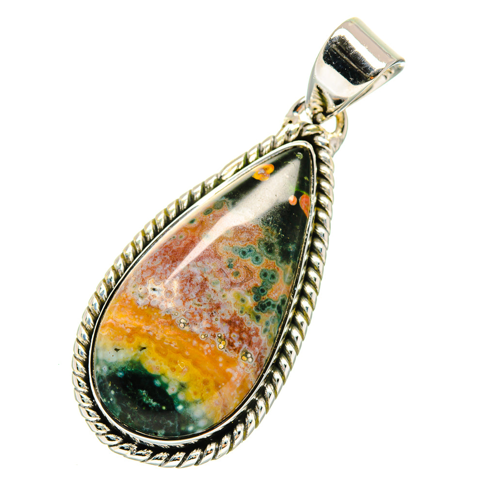 Ocean Jasper Pendants handcrafted by Anasilvercos - PD12350