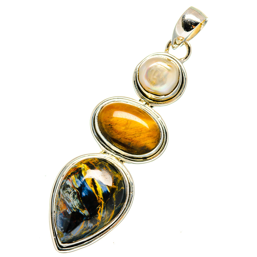Pietersite Pendants handcrafted by Anasilvercos - PD12357