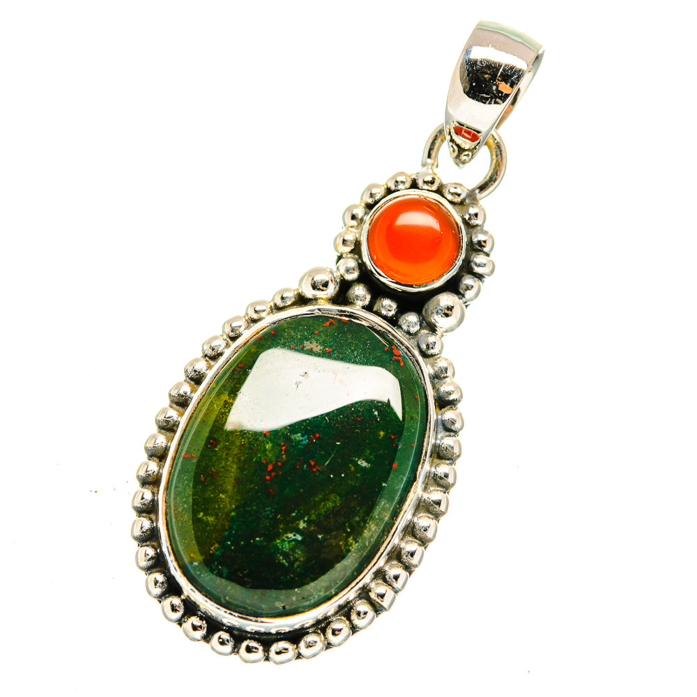 Bloodstone Pendants handcrafted by Anasilvercos - PD12358