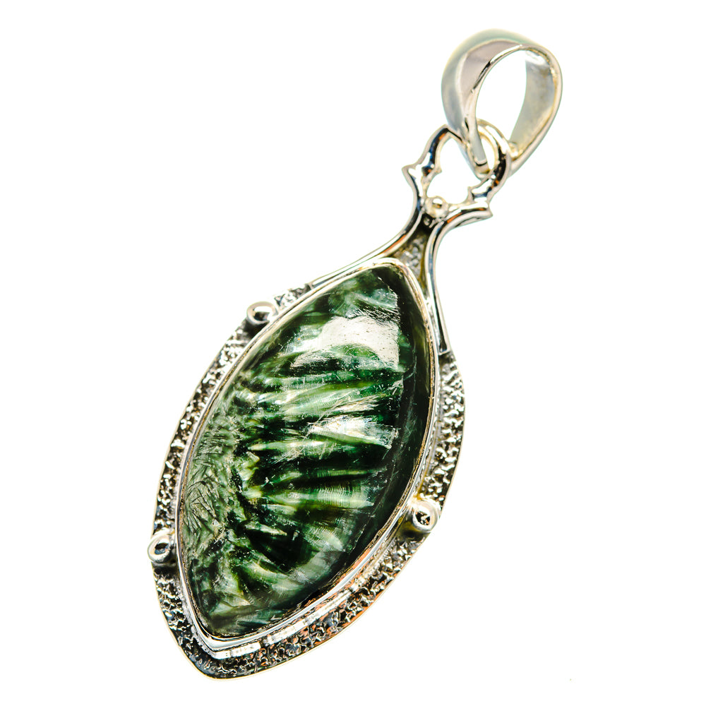 Seraphinite Pendants handcrafted by Anasilvercos - PD12362