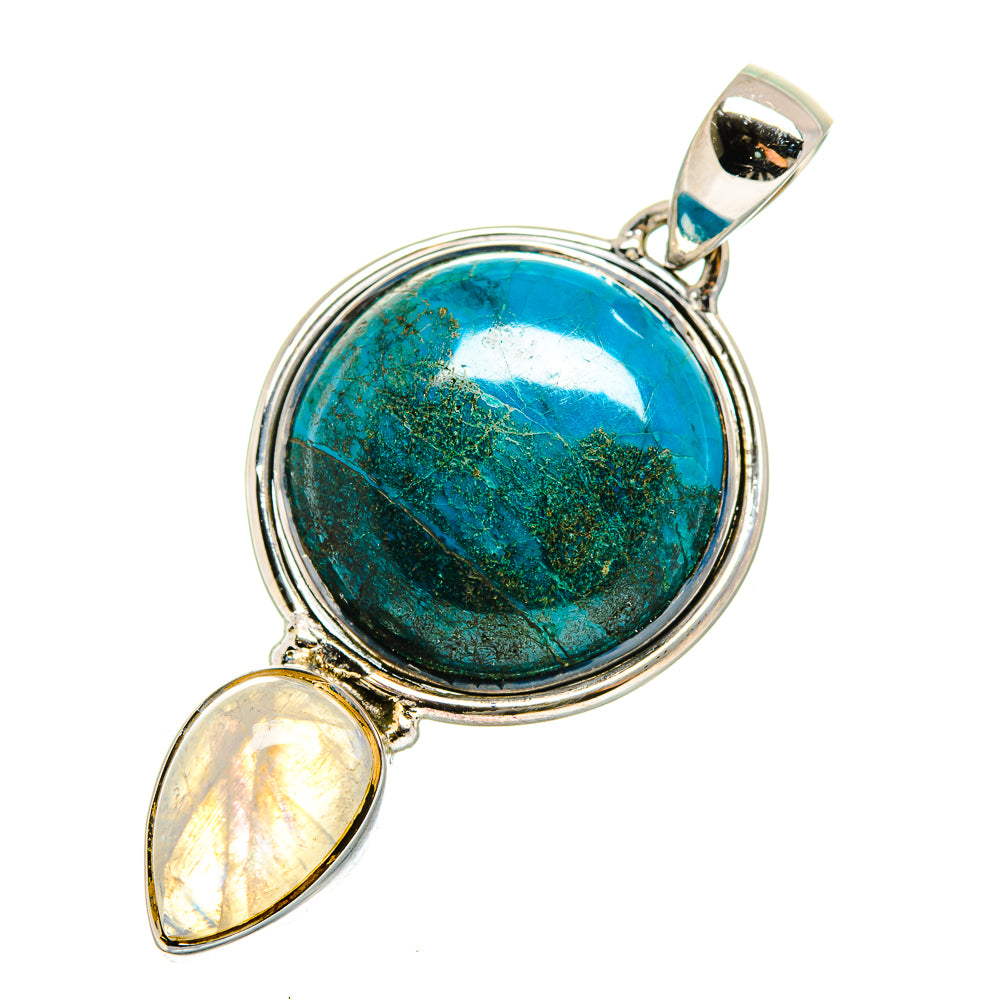 Chrysocolla Pendants handcrafted by Anasilvercos - PD12363
