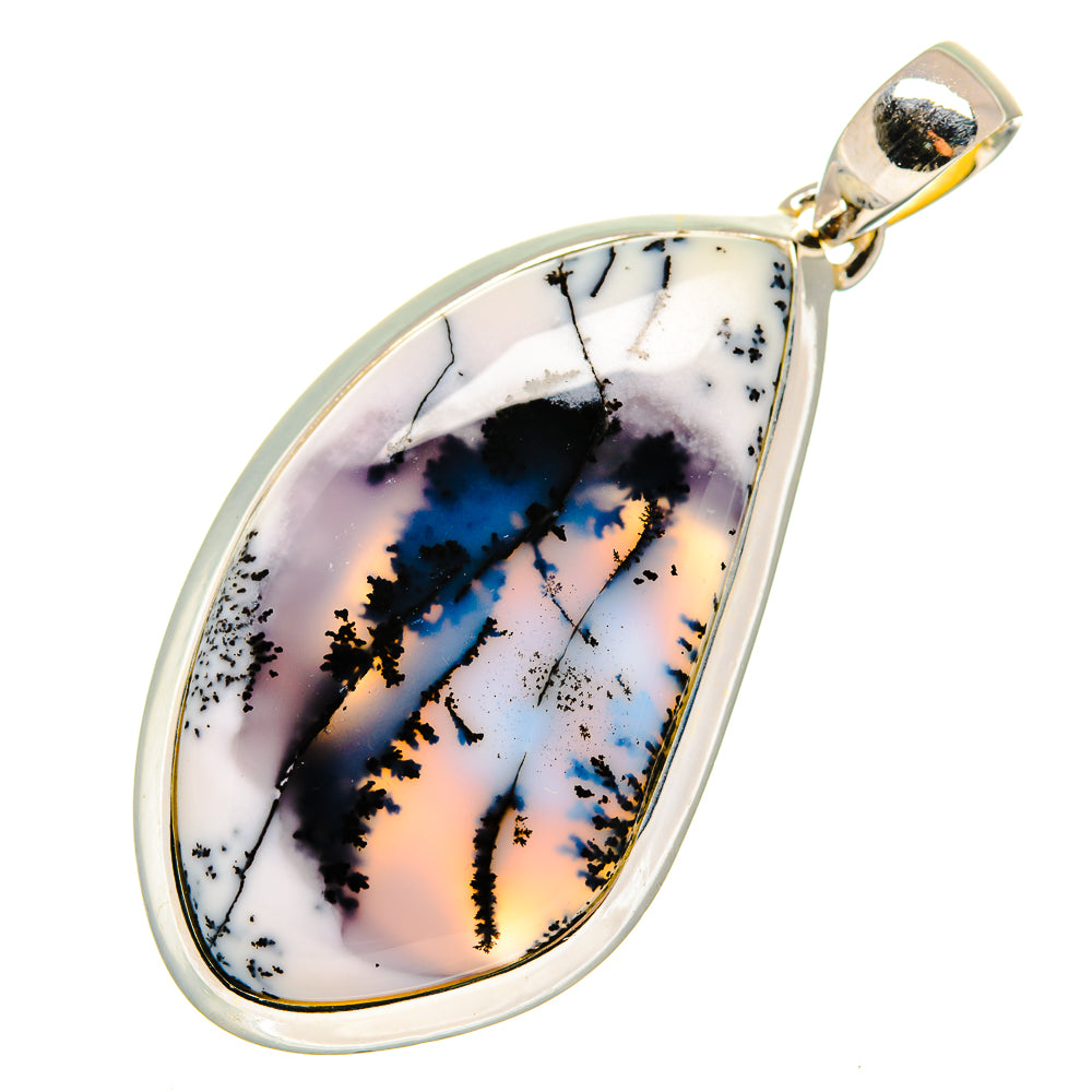 Dendritic Opal Pendants handcrafted by Anasilvercos - PD12365