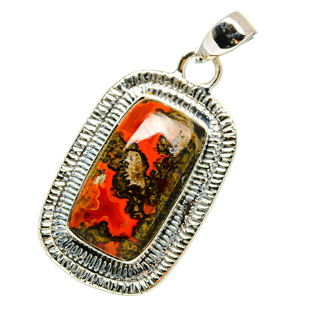 Moroccan Agate Pendants handcrafted by Anasilvercos - PD12370