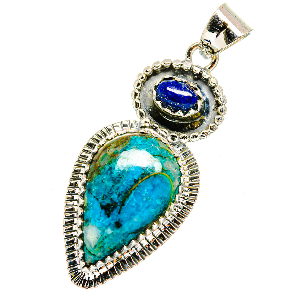 Chrysocolla Pendants handcrafted by Anasilvercos - PD12378