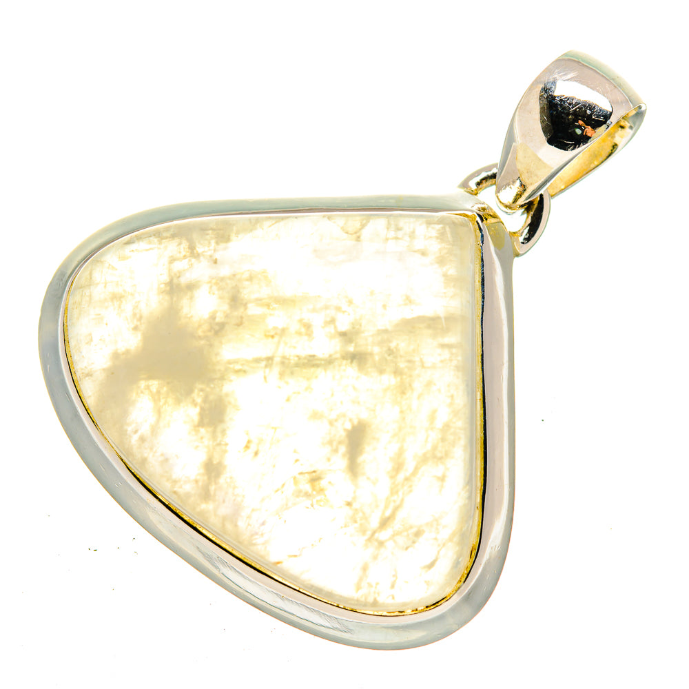 Rainbow Moonstone Pendants handcrafted by Anasilvercos - PD12379