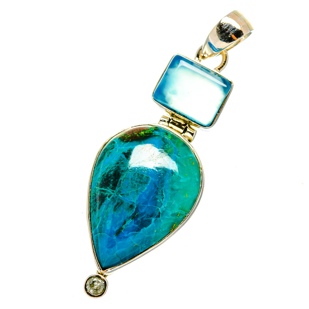 Chrysocolla Pendants handcrafted by Anasilvercos - PD12383