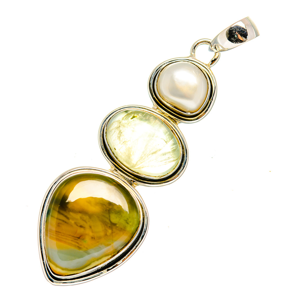 Willow Creek Jasper Pendants handcrafted by Anasilvercos - PD12384