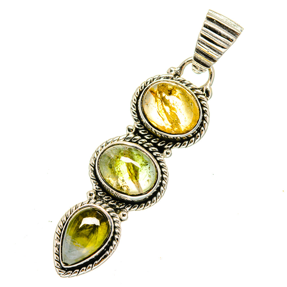 Citrine Pendants handcrafted by Anasilvercos - PD12385