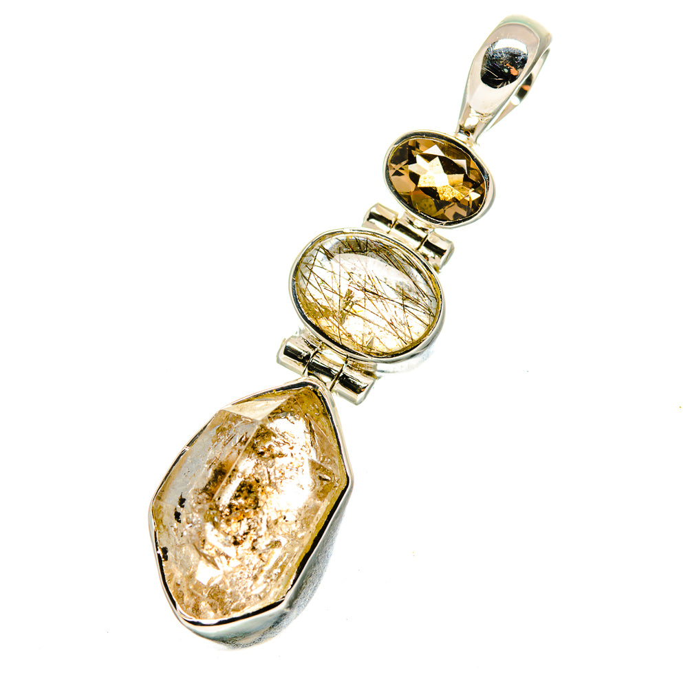 Herkimer Diamond Pendants handcrafted by Anasilvercos - PD12391