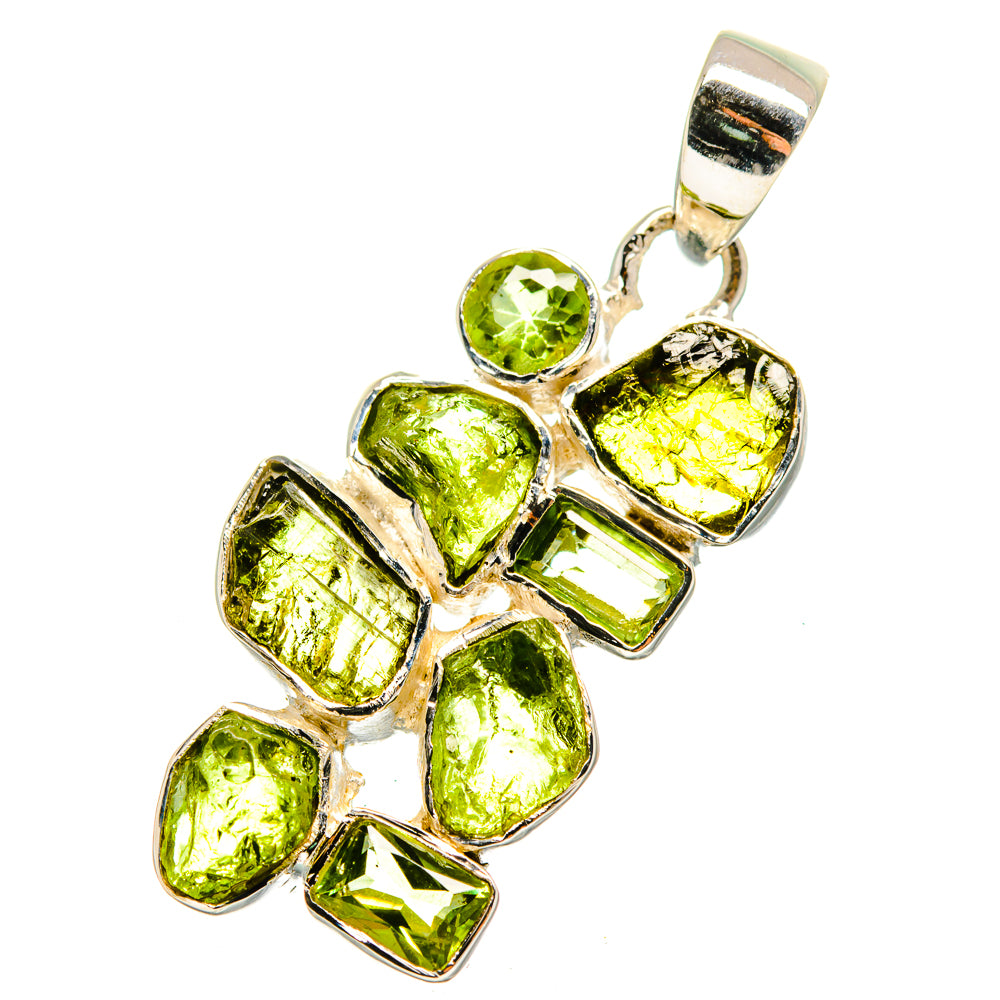 Peridot Pendants handcrafted by Anasilvercos - PD12392