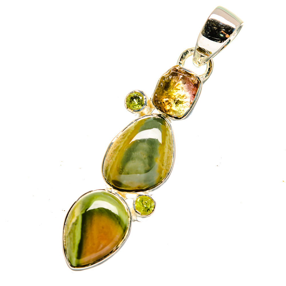 Willow Creek Jasper Pendants handcrafted by Anasilvercos - PD12394