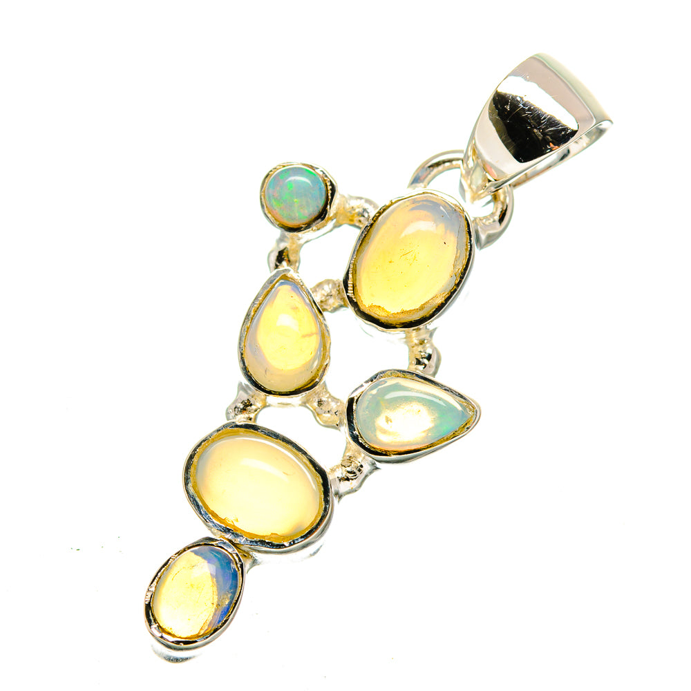 Ethiopian Opal Pendants handcrafted by Anasilvercos - PD12403