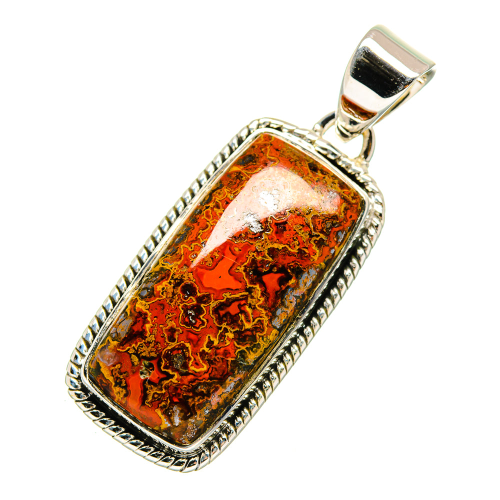 Moroccan Agate Pendants handcrafted by Anasilvercos - PD12418
