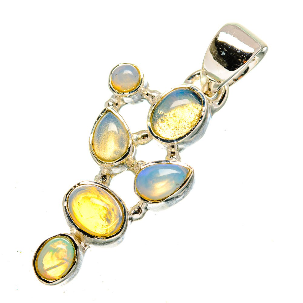 Ethiopian Opal Pendants handcrafted by Anasilvercos - PD12421
