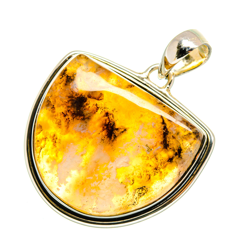 Plume Agate Pendants handcrafted by Anasilvercos - PD12425