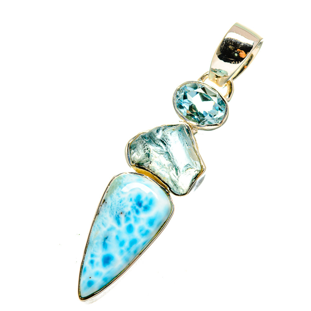Larimar Pendants handcrafted by Anasilvercos - PD12429