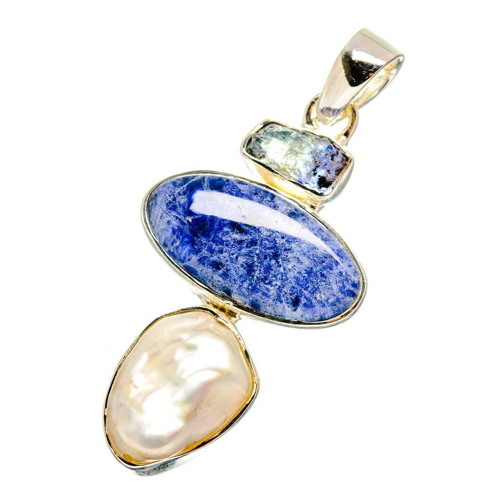 Sodalite Pendants handcrafted by Anasilvercos - PD12433