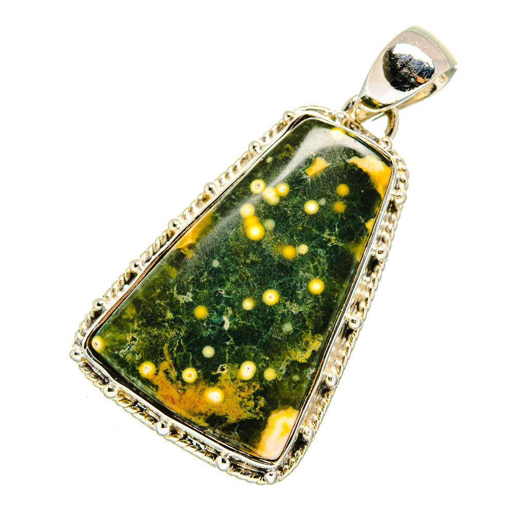 Ocean Jasper Pendants handcrafted by Anasilvercos - PD12438