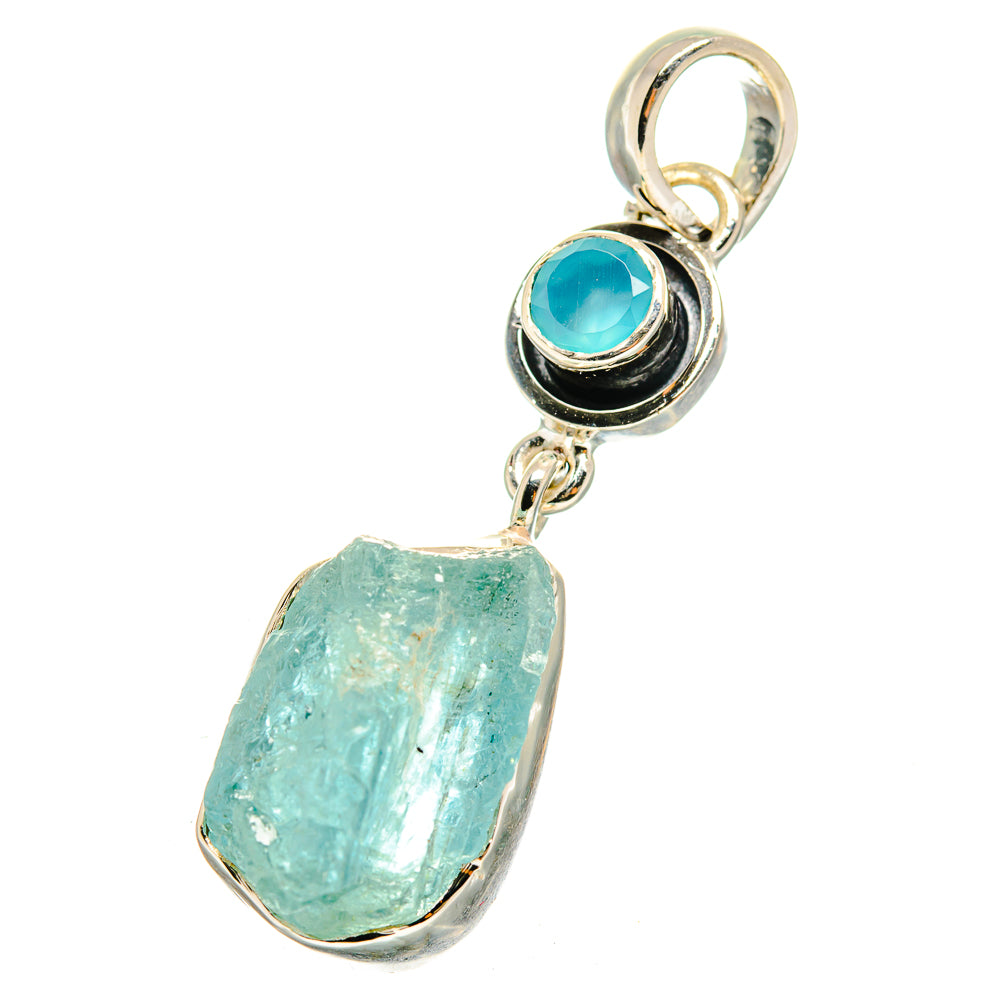 Aquamarine Pendants handcrafted by Anasilvercos - PD12447