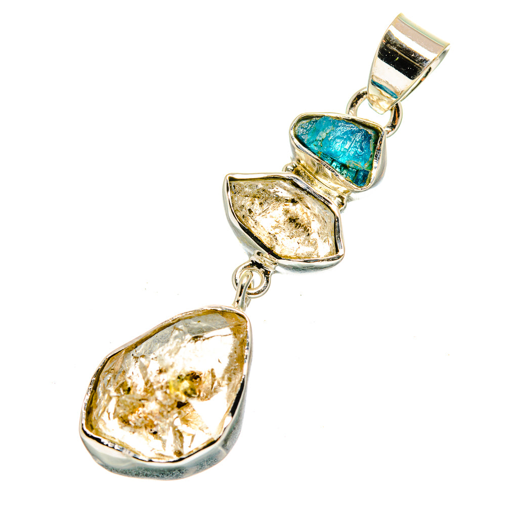 Herkimer Diamond Pendants handcrafted by Anasilvercos - PD12454