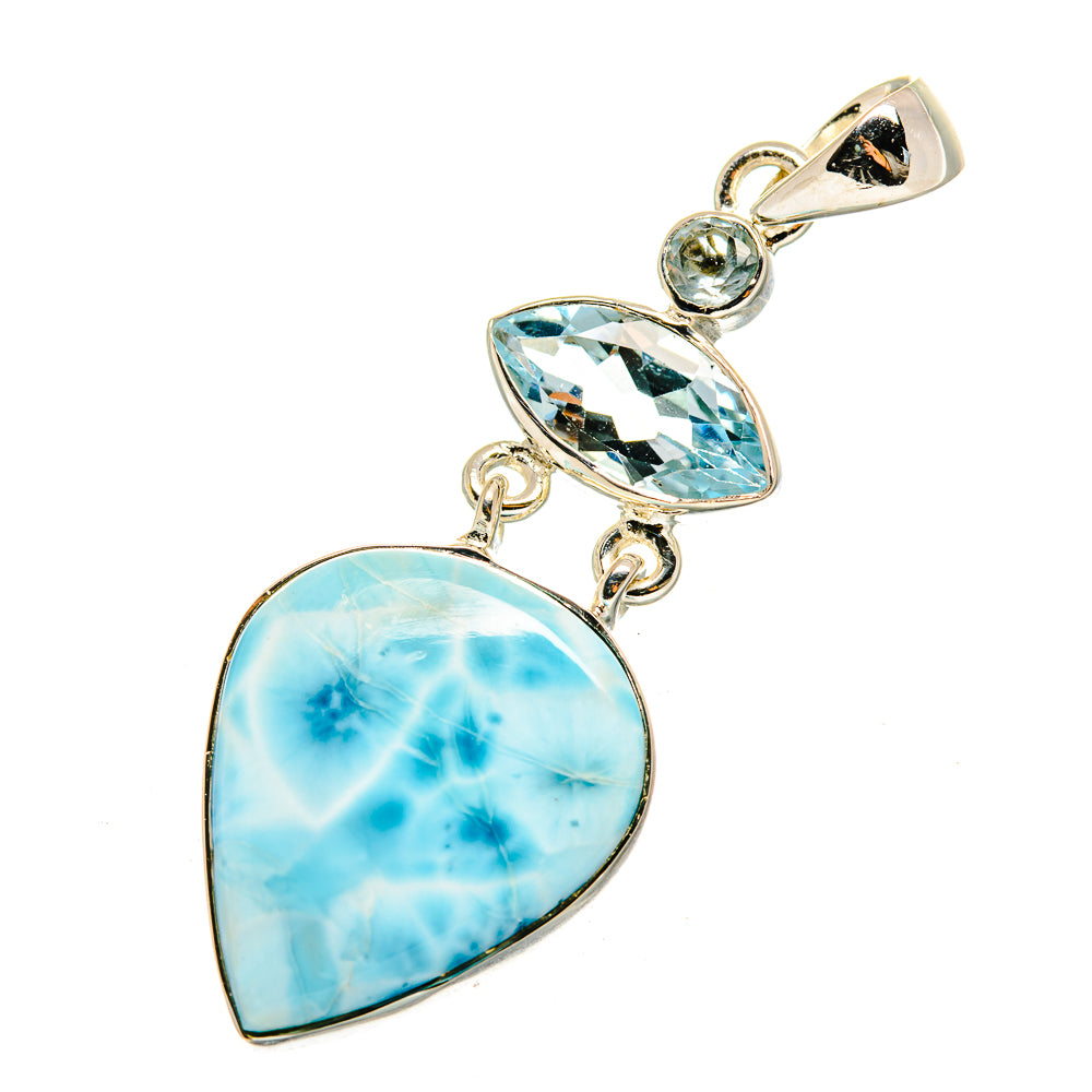 Larimar Pendants handcrafted by Anasilvercos - PD12455