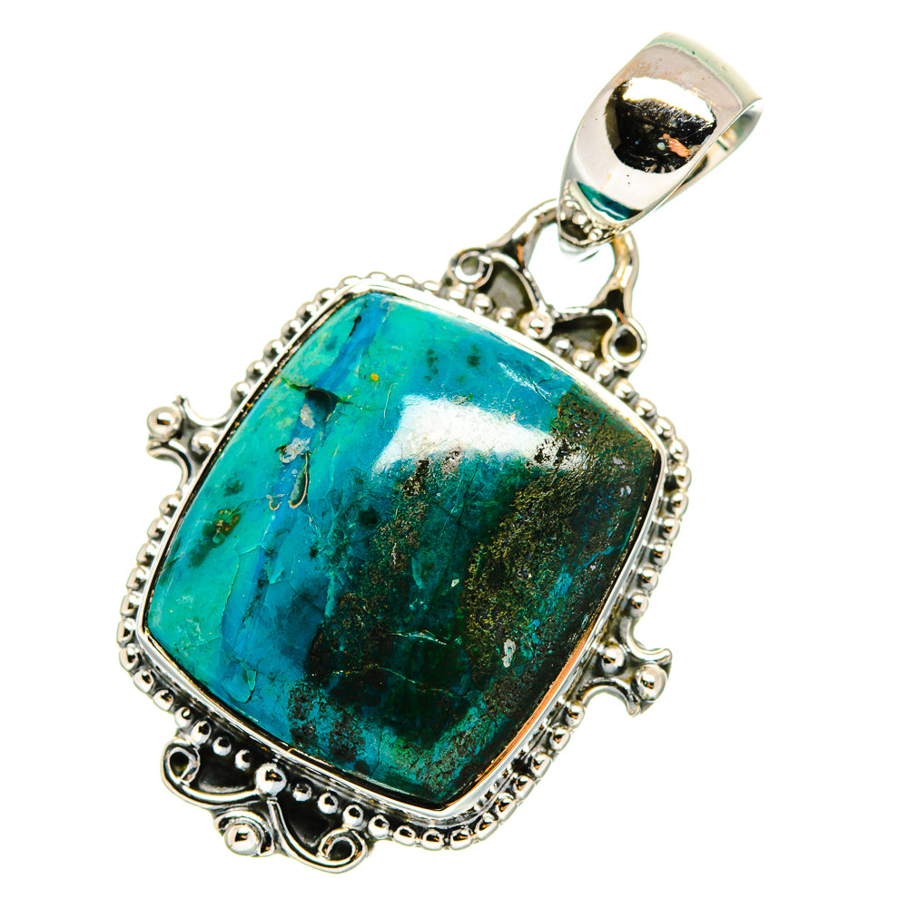 Chrysocolla Pendants handcrafted by Anasilvercos - PD12460