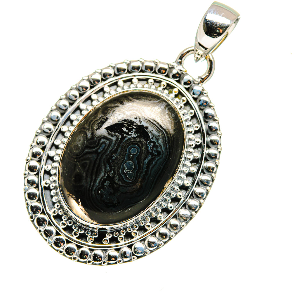 Psilomelane Pendants handcrafted by Anasilvercos - PD12470