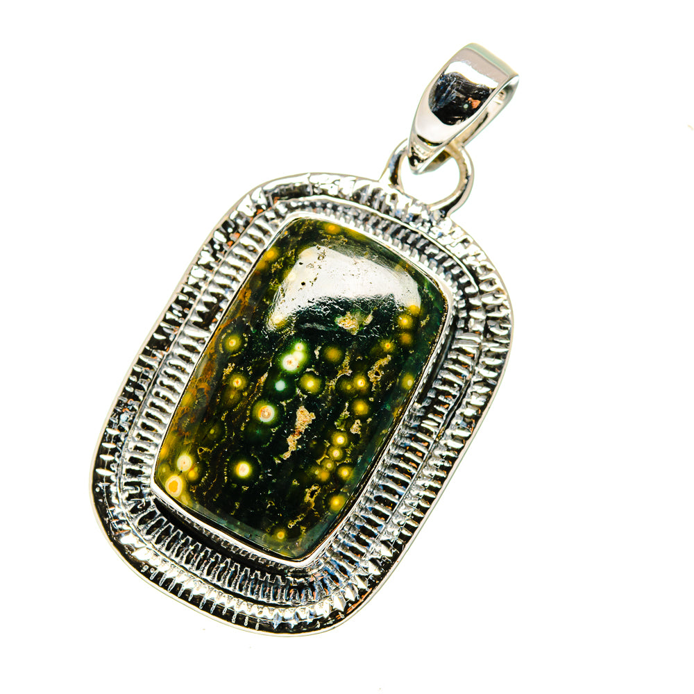 Ocean Jasper Pendants handcrafted by Anasilvercos - PD12472