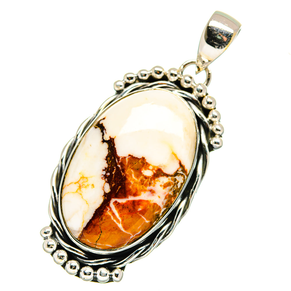 Peanut Wood Jasper Pendants handcrafted by Anasilvercos - PD12477