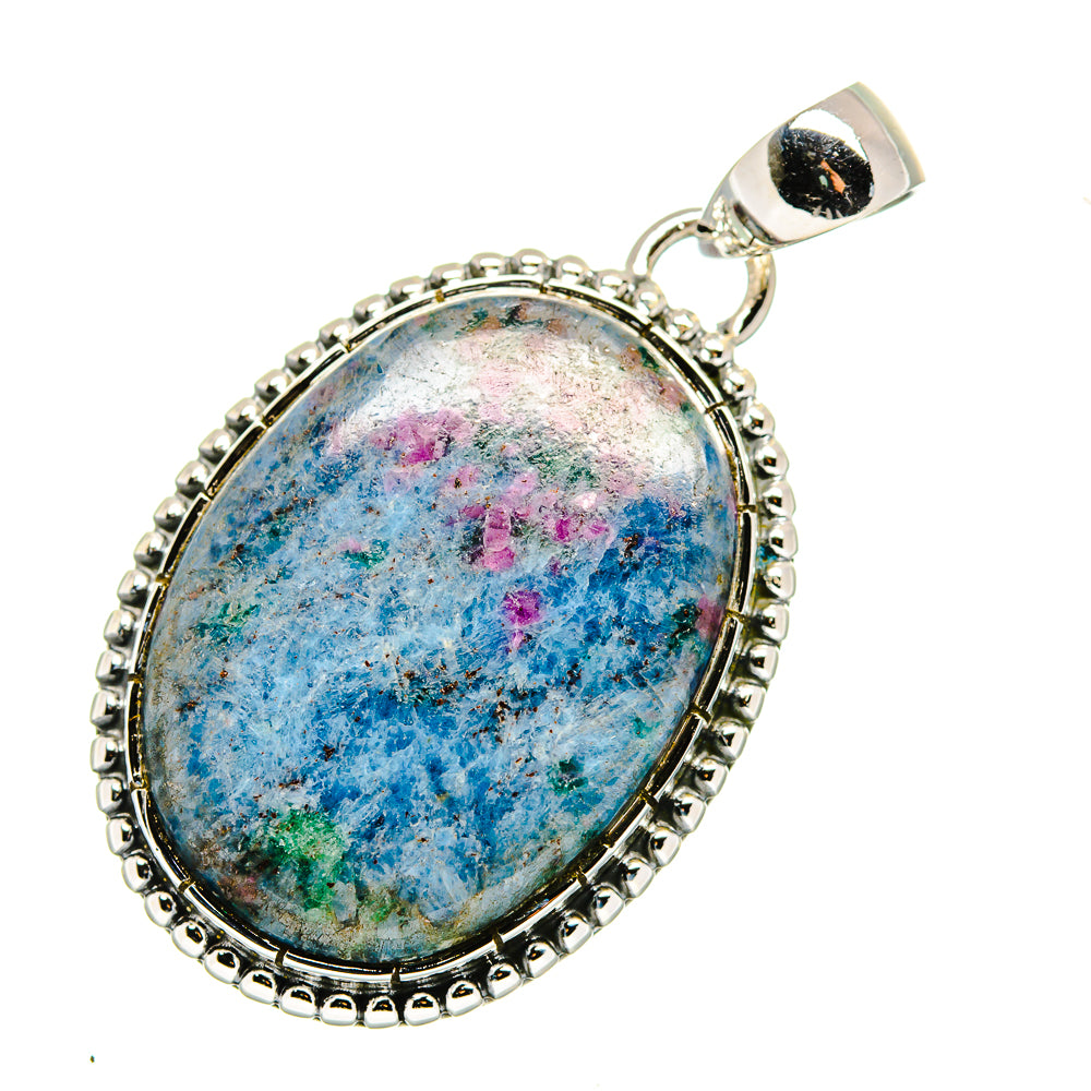 Ruby Fuchsite Pendants handcrafted by Anasilvercos - PD12478