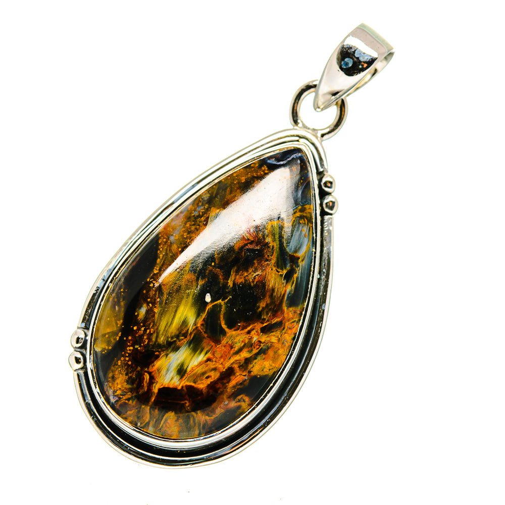Golden Pietersite Pendants handcrafted by Anasilvercos - PD12488