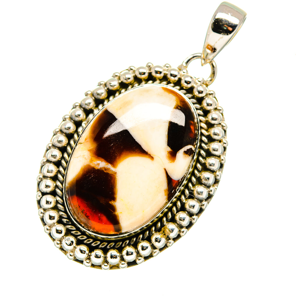 Peanut Wood Jasper Pendants handcrafted by Anasilvercos - PD12491