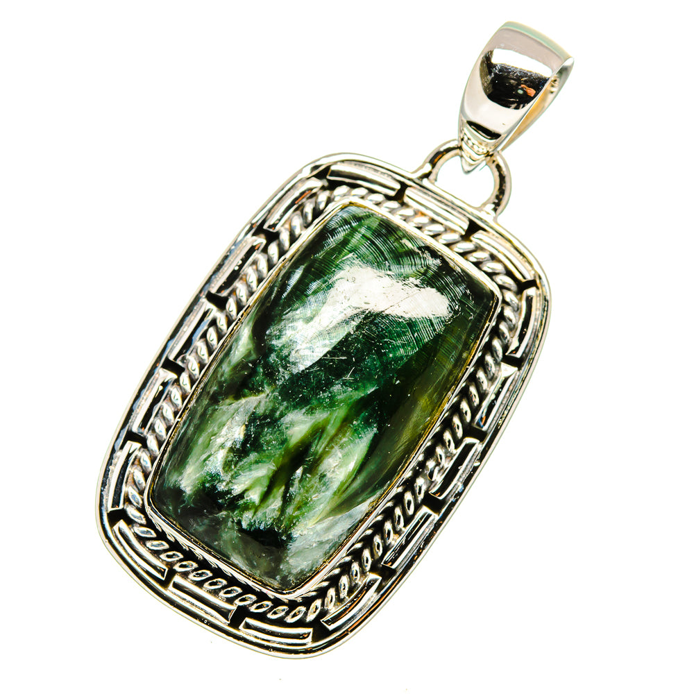 Seraphinite Pendants handcrafted by Anasilvercos - PD12495