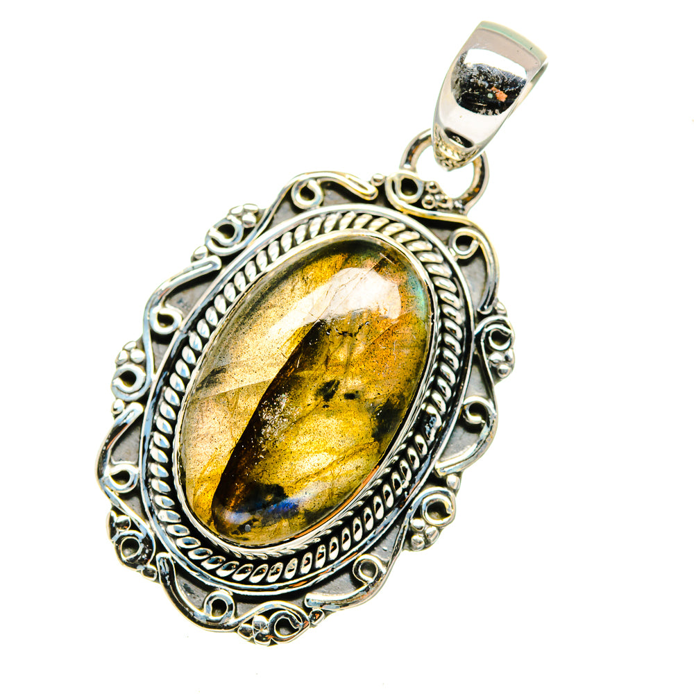 Labradorite Pendants handcrafted by Anasilvercos - PD12497