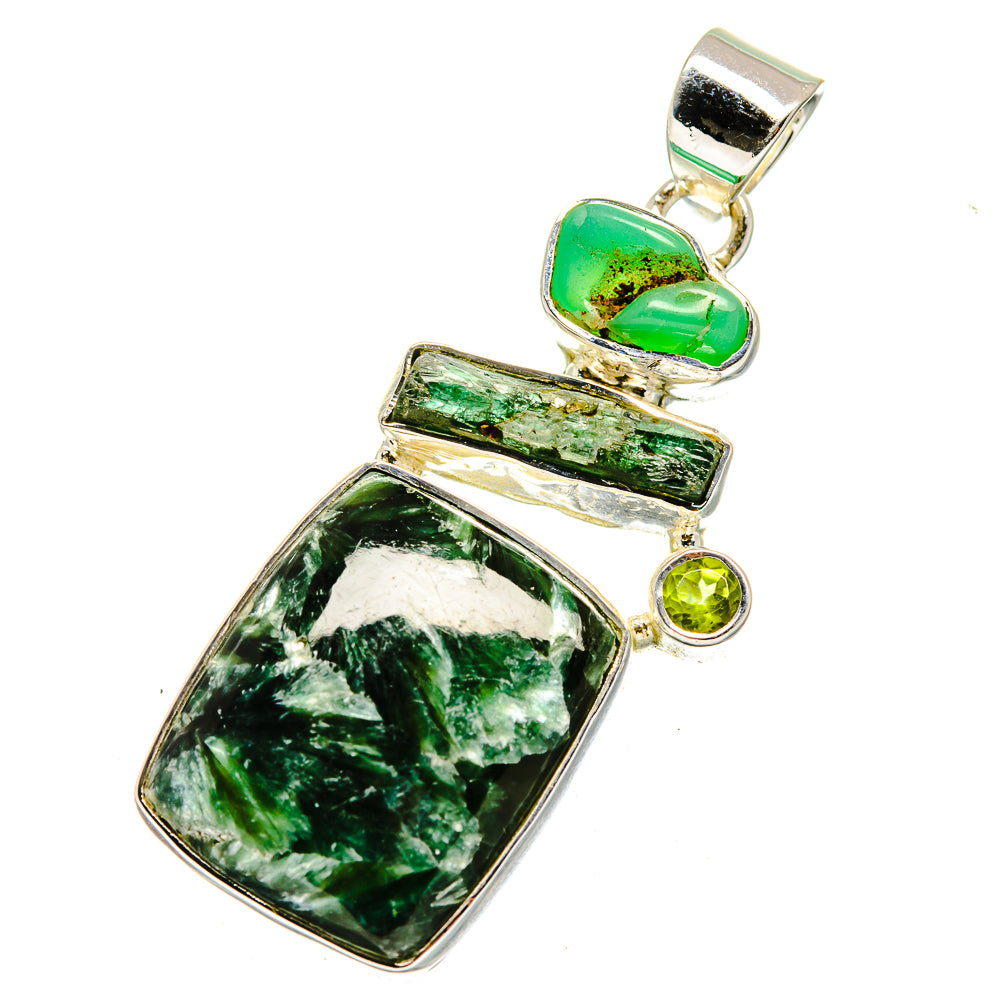 Seraphinite Pendants handcrafted by Anasilvercos - PD12500