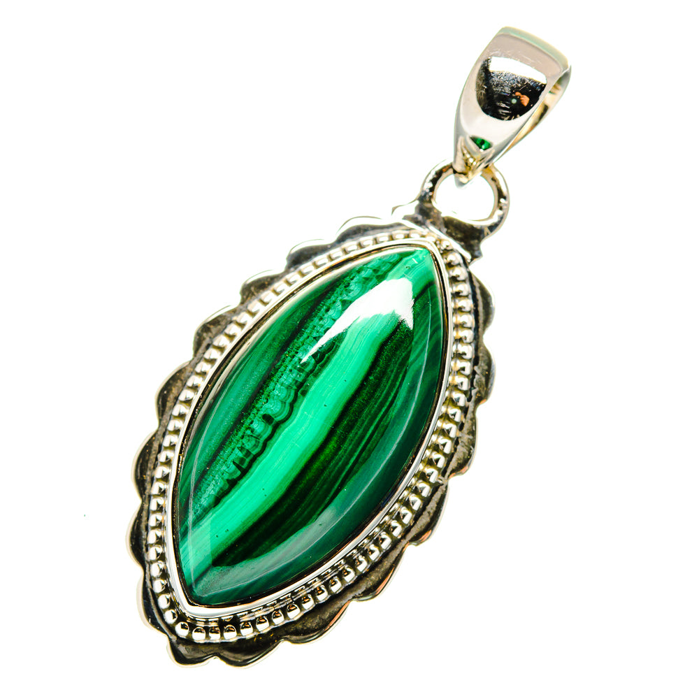 Malachite Pendants handcrafted by Anasilvercos - PD12501