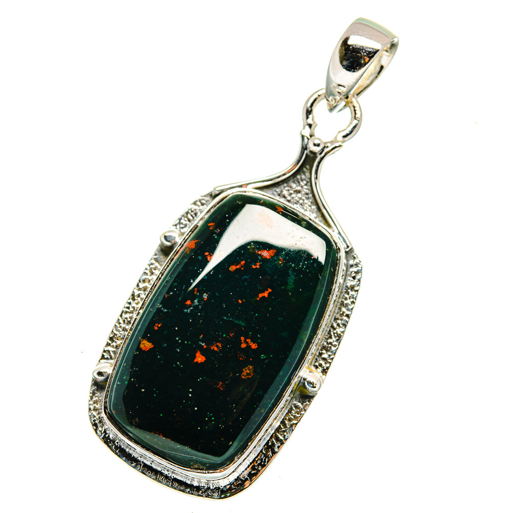 Bloodstone Pendants handcrafted by Anasilvercos - PD12512