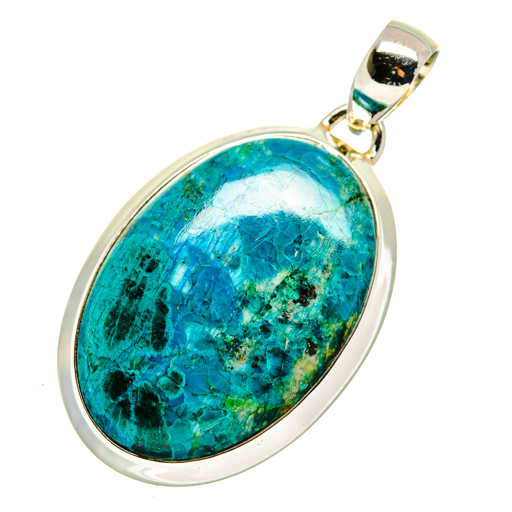 Chrysocolla Pendants handcrafted by Anasilvercos - PD12524