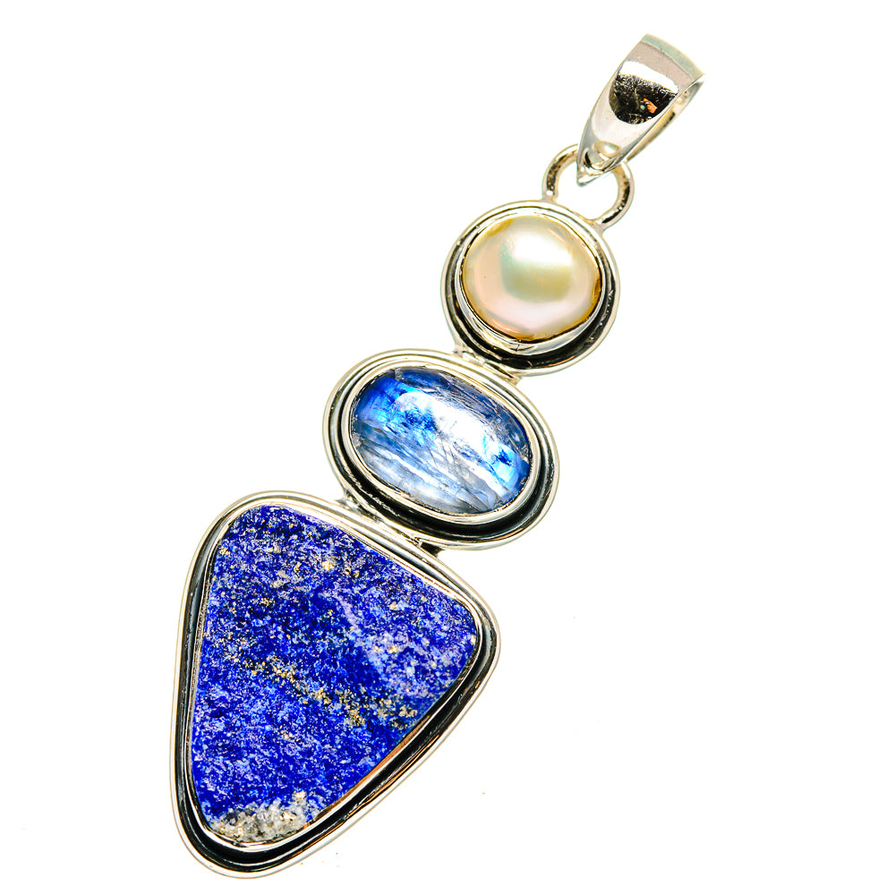 Lapis Lazuli Pendants handcrafted by Anasilvercos - PD12527