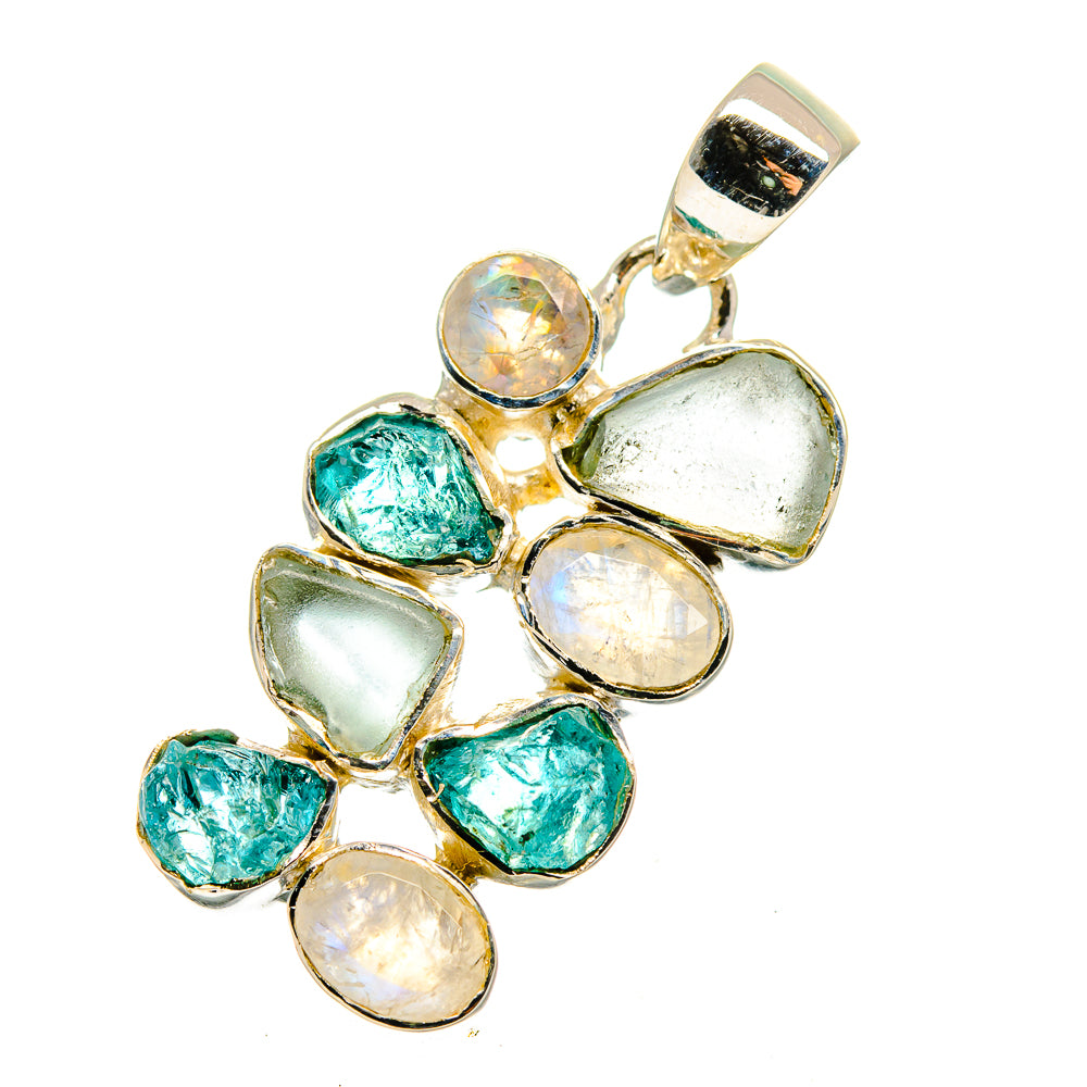 Aquamarine Pendants handcrafted by Anasilvercos - PD12529
