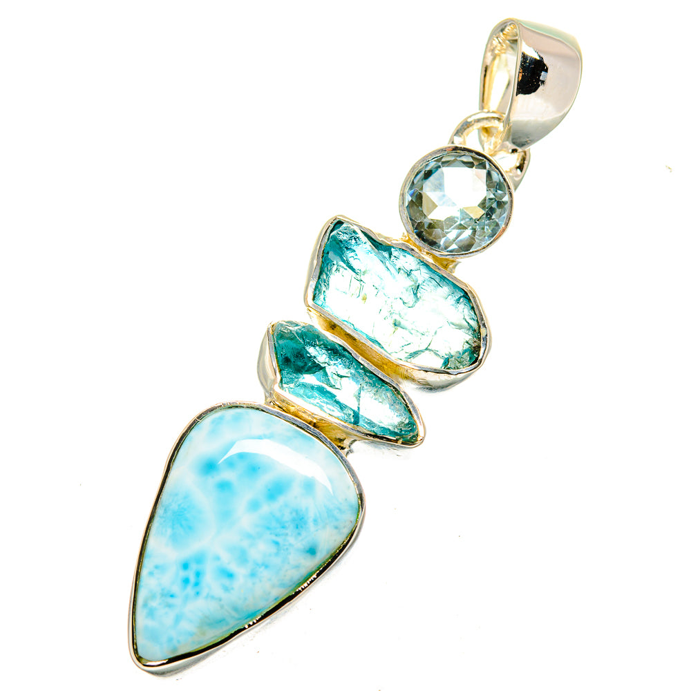 Larimar Pendants handcrafted by Anasilvercos - PD12531