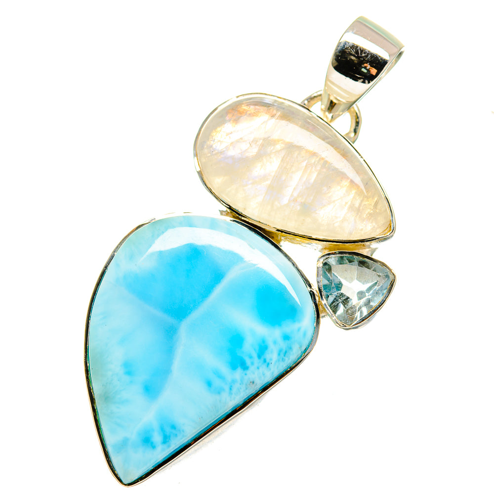 Larimar Pendants handcrafted by Anasilvercos - PD12532