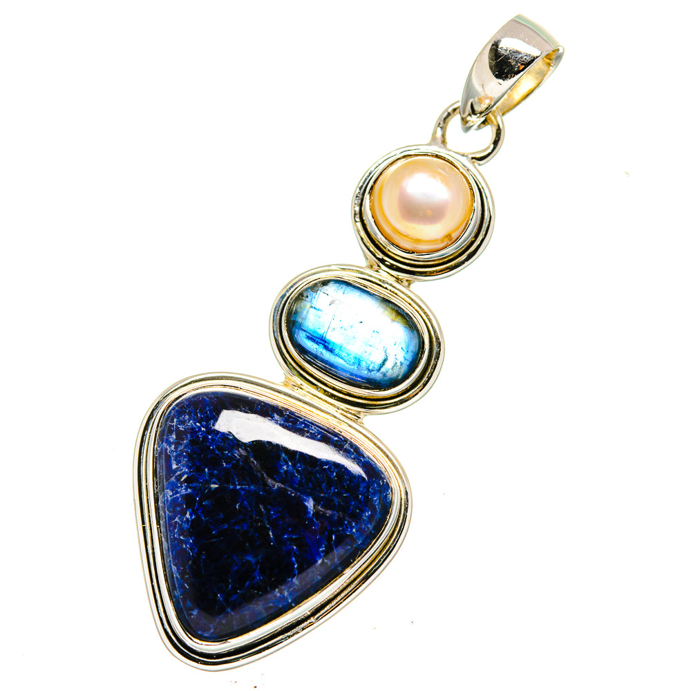 Sodalite Pendants handcrafted by Anasilvercos - PD12534