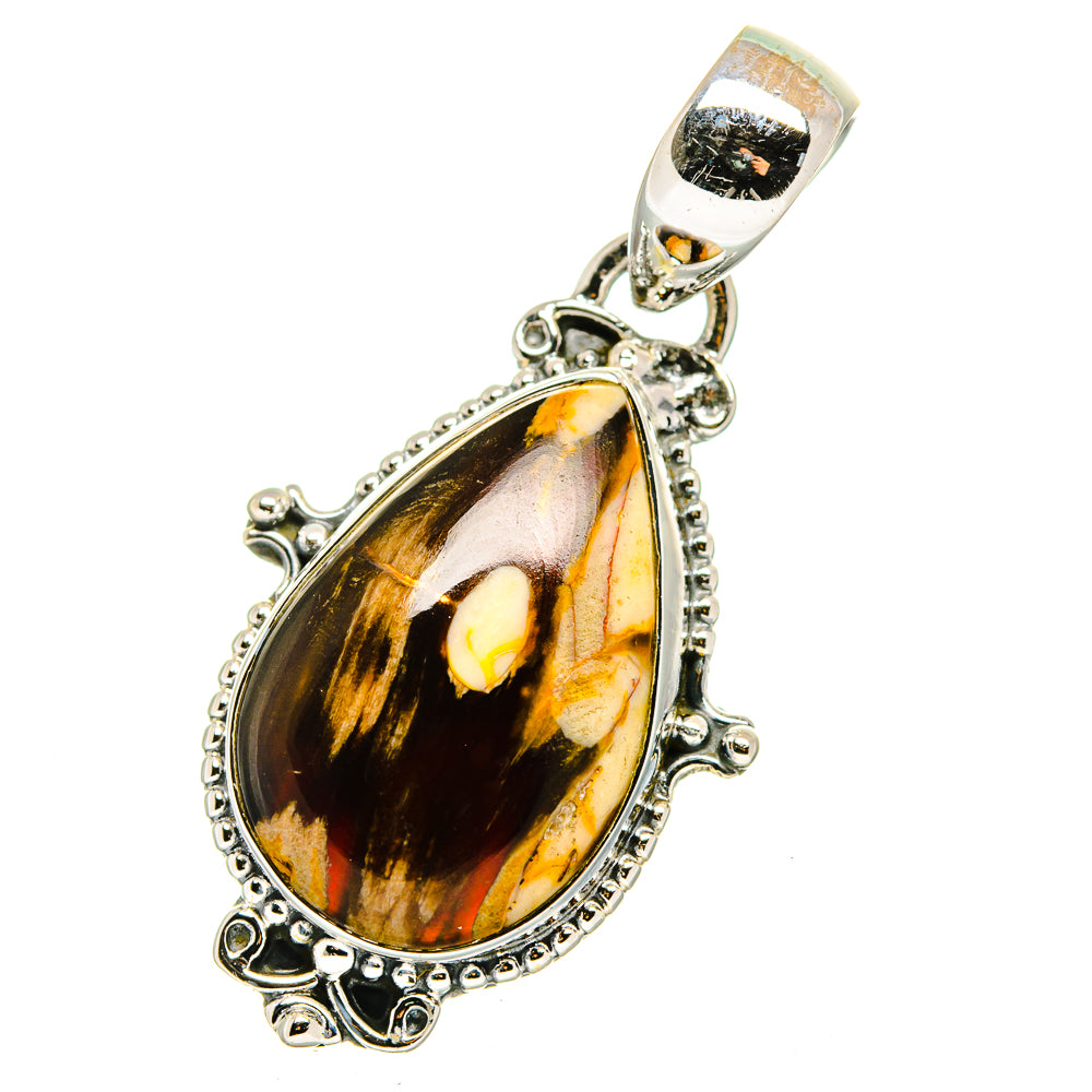 Peanut Wood Jasper Pendants handcrafted by Anasilvercos - PD12537