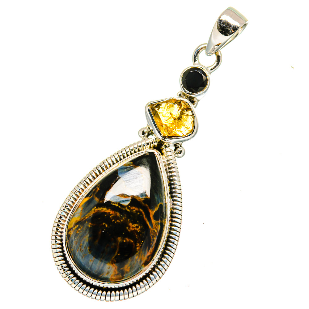 Pietersite Pendants handcrafted by Anasilvercos - PD12538