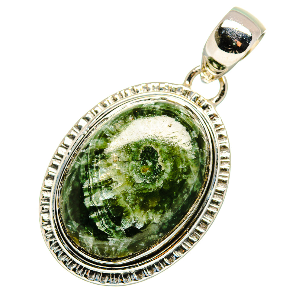 Seraphinite Pendants handcrafted by Anasilvercos - PD12540
