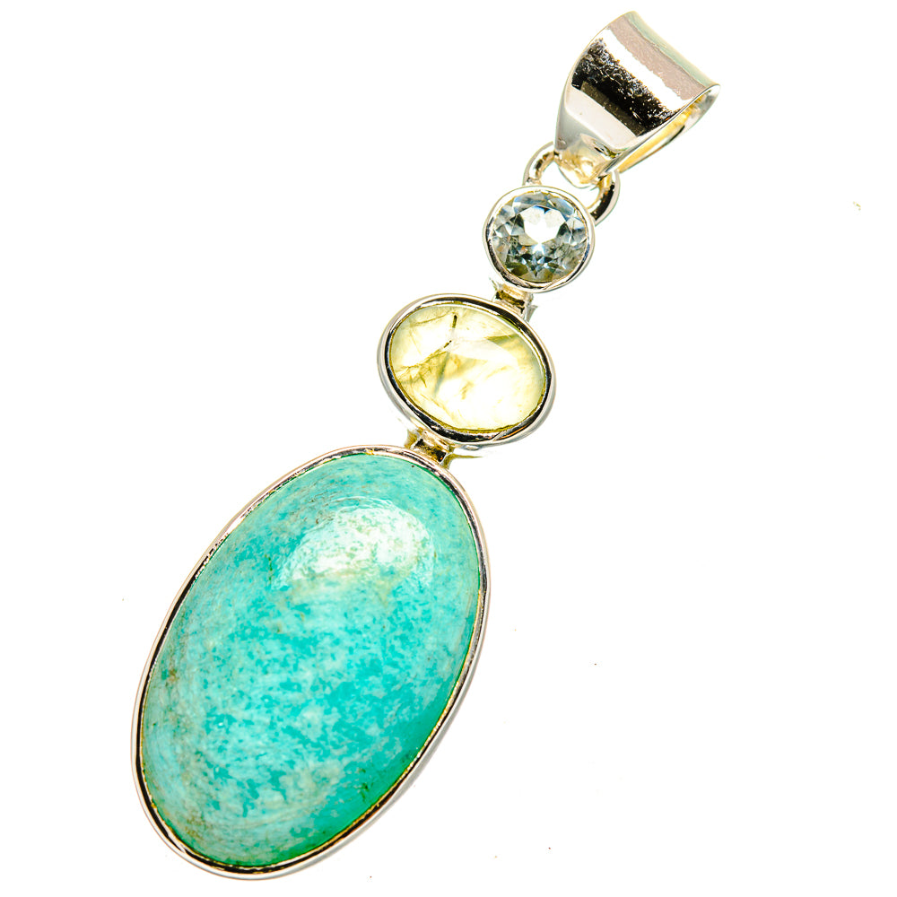 Amazonite Pendants handcrafted by Anasilvercos - PD12541