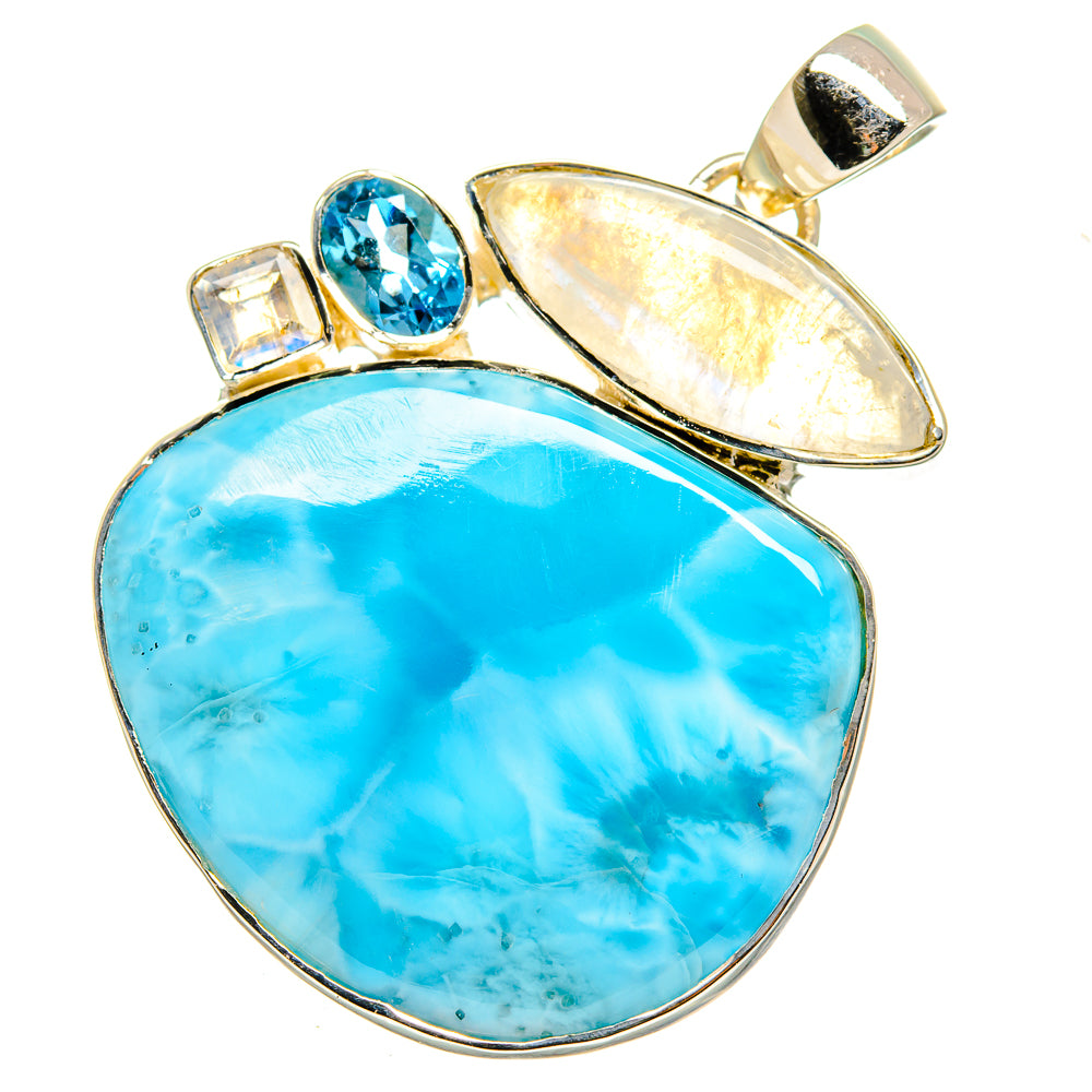 Larimar Pendants handcrafted by Anasilvercos - PD12547