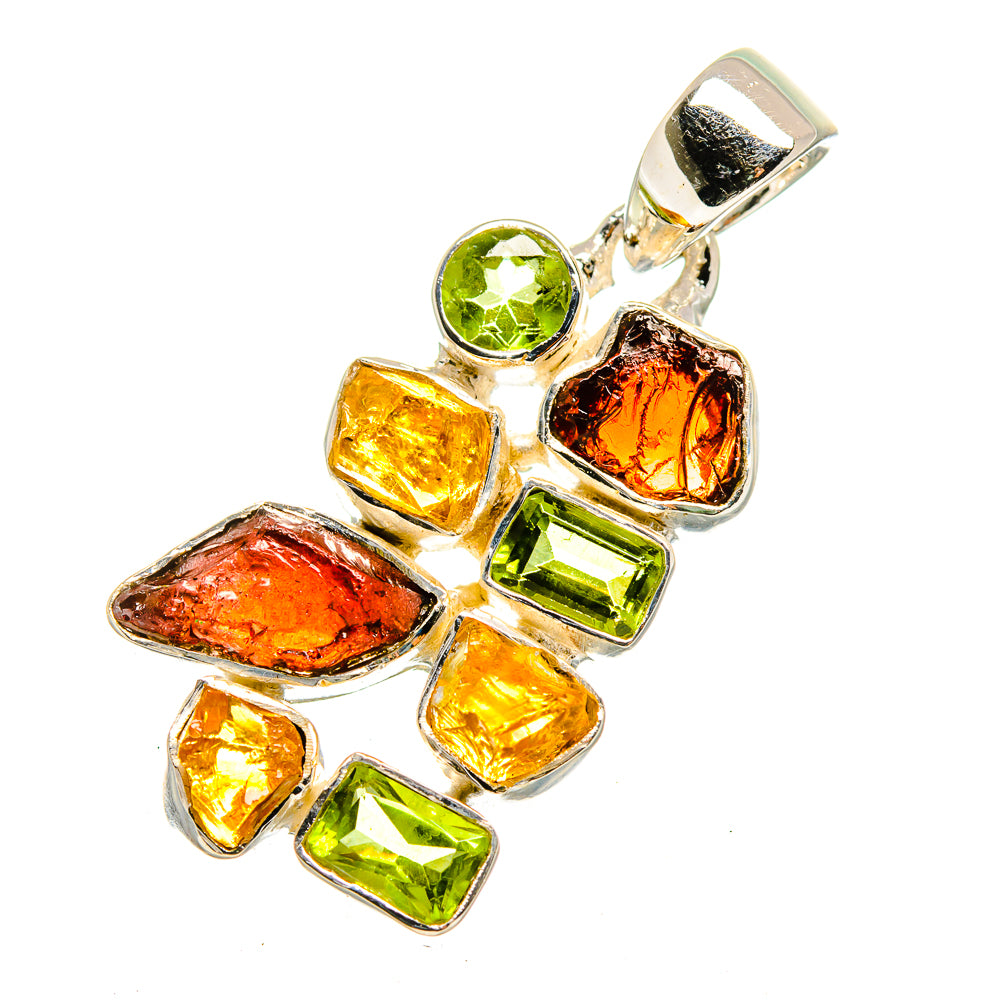 Garnet Pendants handcrafted by Anasilvercos - PD12552